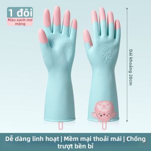 DINGQING | Găng Tay Bếp Cho Trẻ Em Chống Thấm Nước Bền Không Trơn Trượt Kích Thước Nhỏ