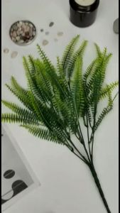 Aksesoris Daun Persia Cabang 7 Artificial Hiasan Rumah dan Pelaminan Rumput Buatan