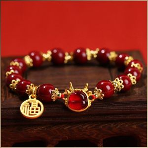Jewelry Bracelet Purple Gold Sand Elegance Dragon Ball Strings Red Sand Calm the Mind and Soul