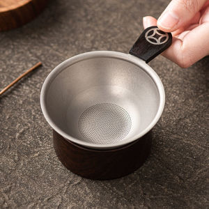 Portable Outdoor Pure Titanium Tea Strainer Ultra Fine Filter Hole Tea Leaf Filter Tool for Gongfu Cup Tea Set Accessories