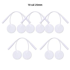 25mm Slim EMS Miếng Dán Điện Cực Gel Tự Dính Miếng Dán Cho TENS Châm Cứu Máy Trị Liệu Kỹ Thuật Số Giảm Đau Máy Mát Xa Cơ Thể Phụ Kiện
