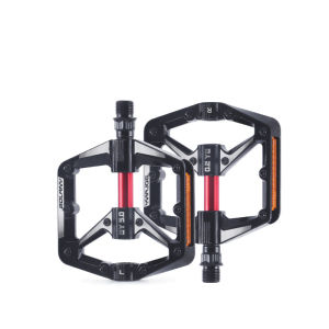 Bolany aluminum bicycle pedals DU double bearing bicycle pedal reflector mountain Road bike pedals mtb platform pedals aluminium