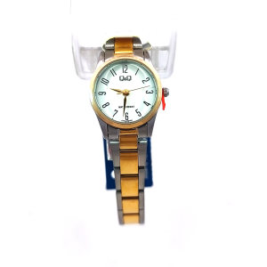Q&Q C75A-003PY Womens Two-Tone Stainless Steel Watch