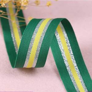 3M 2.5cm Width Gift Strap Canvas Ribbon Gold Green Medal Belt Backpack Straps Hand Band Cloth Hat Bow Pants Sewing Accessories