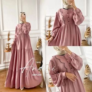Andini Dress Wanita Dewasa Terbaru 2022 & Gamis Simple Elegant