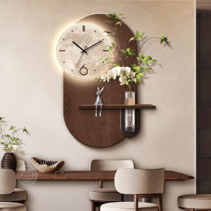 RUIBAHAO | Retro Style Wall Clock Painting Sandstone Texture