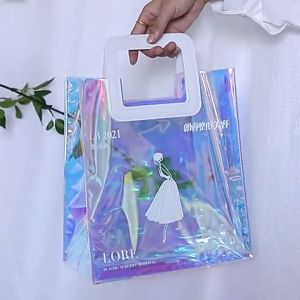 ELSA Tote Bag Hologram Transparant Custom Wanita YC04