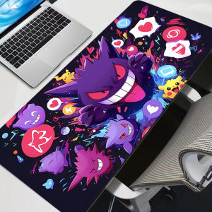 Bandai | Large Mouse Pad Pc Speed Pokemon Pikachu Gengar For e-sports Players 800x300 Laptop Computer Keyboard Desk Mat Xxl Mousepad