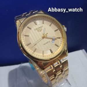 PROMO JAM TANGAN MURAH PRIA DAN WANITA RANTAI GOLD/TANGGAL AKTIF(COD)