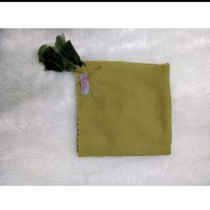Hijab Segiempat R139 Voal Polos Tasel