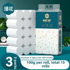 Manhua | Home Use Uncoresed Toilet Rolls 15 Rolls