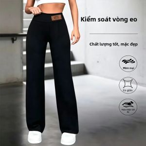 Quần Jean Nữ Cạp Cao Ống Đứng Chất Liệu Co Giãn Màu Đen Kiểu Dáng Công Sở Dài Đến Mắt Cá Chân Thanh Lịch Thiết Yếu Cho Việc Đi Làm