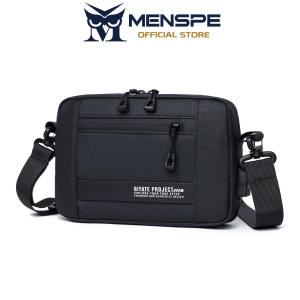 MENSPE Fashion Mens Bag Shoulder Bag Handbag Large Capacity Leisure Bag With USB Hole Waterproof Film Crossbody Bag Portable Messenger Bags Anti-Scratch Bag Sling Bag