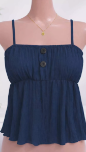 Barc Crepe Buttons Harper Top