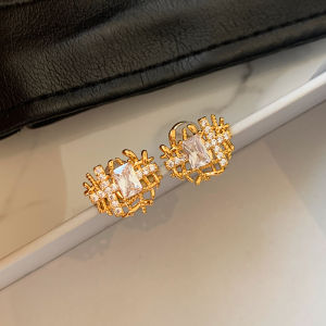 CAFFTI | Luxury Design Unique Silver Zircon Earrings