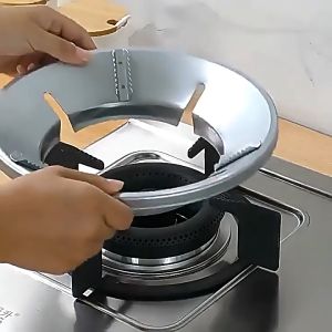 Nipiin 4/5/8 Holes Windproof High Efficiency Gas Stove Cover Energy-Saving Cover Heat Insulation Pot Rack Wind Shield