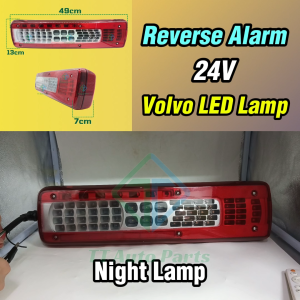 Tail Lamp 24V For Lorry Truck VOLVO LED Light With Reverse Sound Lampu Belakang FM FH V4 FMX VERSION ABS MADE Automotive Reverse Signal Night Lamp Fog