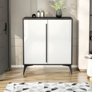 ENLUOLIJIA | Corridor Hallway Wooden Multi-level Lockable Shoe Cabinet with Minimalist Style