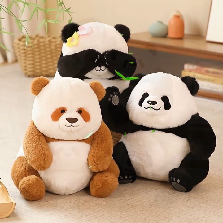 Teddy Bear Plush Toy Giant Stuffed Animal Panda With Baby Kids Toys Gift  Soft