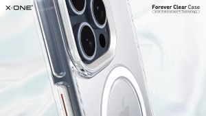 X.One Forever Clear Endura Anti Yellowing Shock Protection Magsafe Wireless Charge Phone Case for iPhone 15 Pro Max / 14 Pro Max / 15 Pro / 14 Pro / 15 Plus / 15