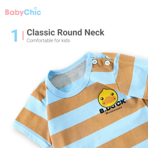 Pakaian Budak Set Lengan Pendek Baby Toddler Kids Short Sleeve Clothing Set 3 Months - 6 Years