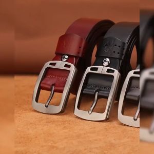 BISON DENIM N70781 Belt Ikat Pinggang Kulit Premium Alloy Buckle Cowhide Leather Kulit Sapi