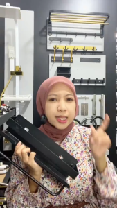 Rak Bumbu Serbaguna Dapur Tempat Bumbu Rak Penyimpanan Dapur Stainless Steel