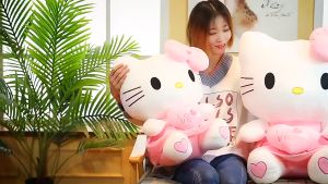 Cute Hello Kitty and Sanrio cartoon characters adorable plush toys room decorations stuffed toys girls birthday gift.
