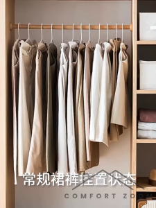 5 Pieces Set Hanger with Adjustable Non-Slip Clip / Space Saving Hangers with Clips