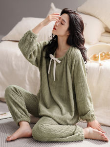 JIALEFEN | Thermal Flannel Pajamas Coral Fleece Female