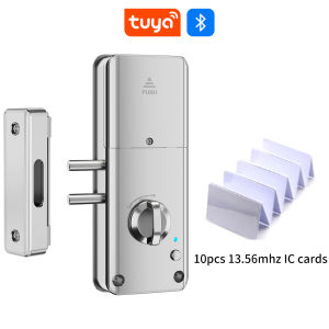 Handle Hidden Battery Anti Theft Smart Electronic Keyless Lock Security Entry Support Tuya AppAlexa Google Home Smart Door Lock
