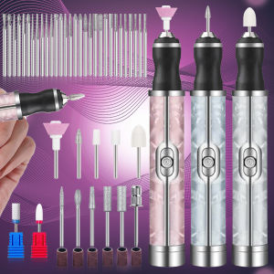 LINMANDA Rechargeable Electric Nail File: 4 Speed Adjustment & Multifunctional Grinding Head