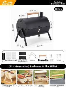 winpolar | Portable Foldable BBQ Grill Charcoal