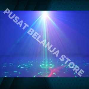 BERGARANSI JINWEIGE Lampu laser panggung utama sorot Proyektor Disco LED RGB 60 Pattern 8W 240V