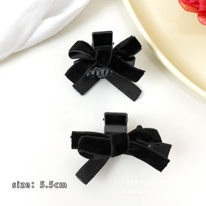 Bowknot Black Elevating Hair Clip