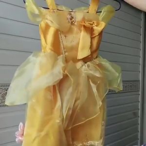 332Girls Princess Cosplay Dresses Birthday Party Gift Belle Snow White Sofia Mesh Ball Gown Halloween Costume 3 4 5 6 8 10 Years