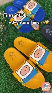 รองเท้าแตะแบบสวม Finn Y13L ฟิน Adventure Time สุดน่ารัก รองเท้าผู้หญิง (FF18)