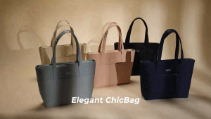 Túi tote nữ thương hiệu NATOLI chất vải canvas nhiều ngăn chống nước tốt - BST Elegant Chicbag T4