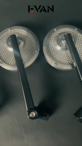 EVAN.COM 1 Pair Universal Round Type Side Mirror For Motorcycle Accessory