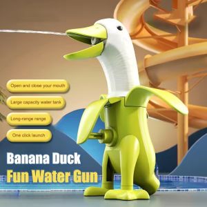 Fun Banana Duck Water Spray Toy Summer Outdoor Beach Water Fighting Toys Baby Children Bath Water Toys for Kid Gifts