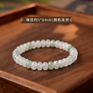 สร้อยข้อมือหยกธรรมชาติสำหรับผู้ชายและผู้หญิง เครื่องประดับแฟชั่นสไตล์ใหม่ ลายมังกร หินสีเขียวเทือกเขาที่สูงสุดของโลก จี้หยก