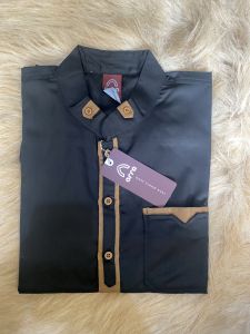 Baju Kemeja Kurta Muslim Pakistan Elegan Cowok Dewasa Koko Sulaiman Maroon