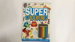 Disney Pixar Super Colouring Book with Color Pencils & Stickers for Kids