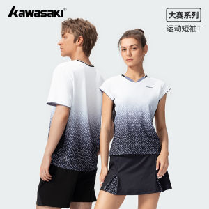 Kawasaki Spring New Professional Badminton Sport T-shirt Men Women Quick Dry Breathable Casual Shirt Sweat Absorbent Shirt