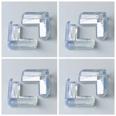 Clear Silicone Table Corner Protector Anti-Collision Sharp Corner Cushion Flexible Furniture Edge Bumper for Household Safety