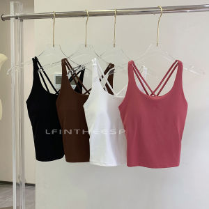 Long Yoga Vest U-Neck Sleeveless Fitness Sport Top Womens Sports Bra Tank Top Tight Body Shaping No-Sleeve Gym Workout Shirt