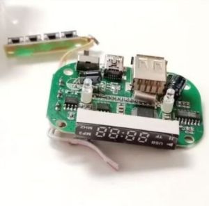 Modul Music box FLECO Digital Led kondisi ON coptan STEREO MIC Karaoke MP3 AUX Memory card Radio