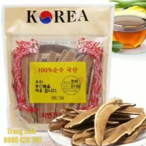 Nấm linh chi thái lát hàn quốc chính hãng túi 1kg - Thanh lọc cơ thể thải độc gan phòng ung thư - koreaboss