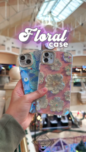 Pink Floral Case For IPHONE (11 - 15) 11 12 13 14 15 PLUS PRO MAX Casing Cute Lucu Flower