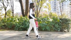 Lightweight Foldable Aluminum Cane & Portable Sit to Stand Aid Tool